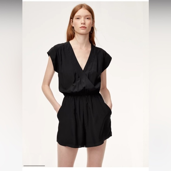 Babaton Corbett Silk Romper - Picture 1 of 16